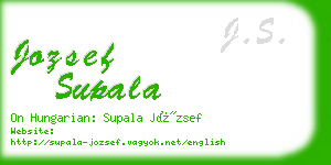 jozsef supala business card
